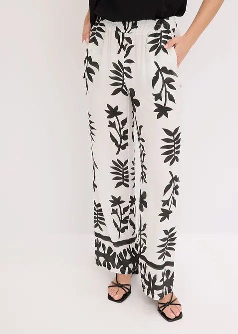 Pantaloni fantasia in viscosa fluida, bonprix