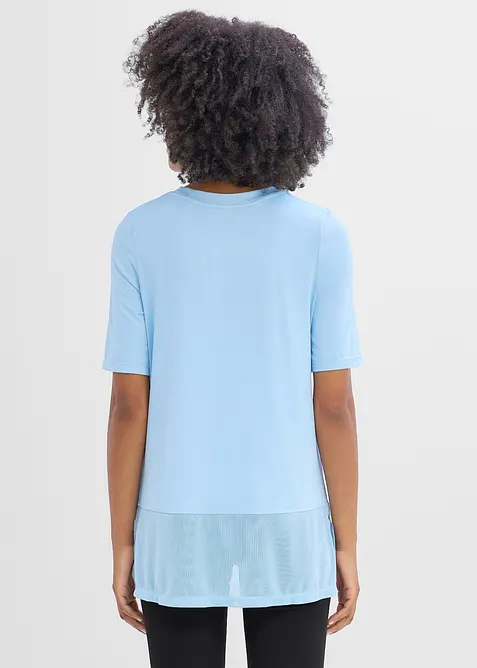 T-shirt lunga per sport con mesh, ad asciugatura rapida, bonprix