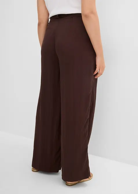 Pantaloni estivi in misto viscosa con pinces, bonprix