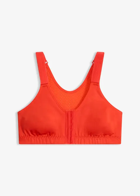 Reggiseno sportivo con chiusura anteriore e sostegno medio, bonprix