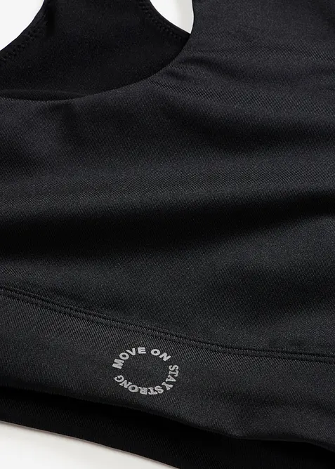 Reggiseno sportivo con spalline olimpioniche e leggero sostegno, bonprix