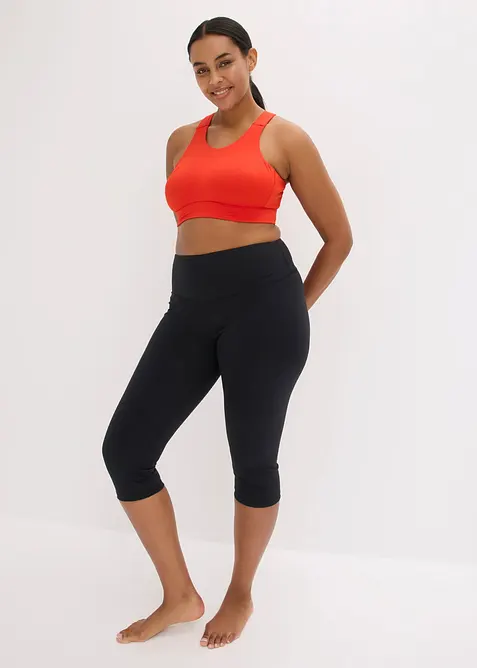 Reggiseno sportivo con spalline olimpioniche e leggero sostegno, bonprix