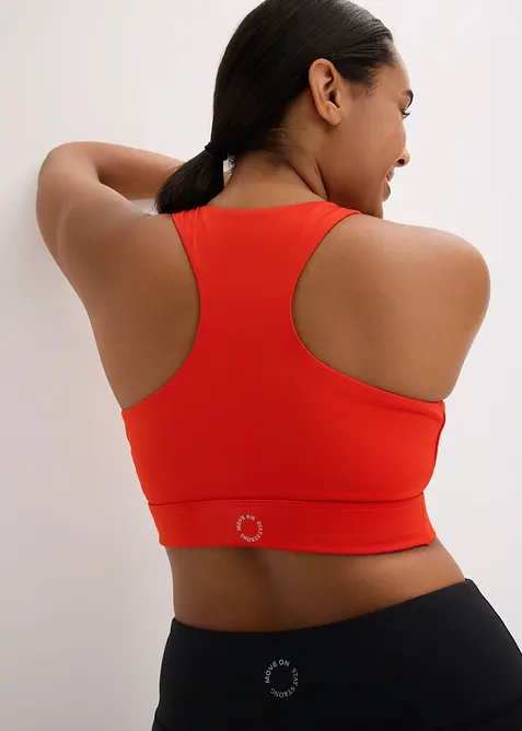 Reggiseno sportivo con spalline olimpioniche e leggero sostegno, bonprix