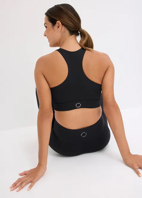 Reggiseno sportivo con spalline olimpioniche e leggero sostegno, bonprix