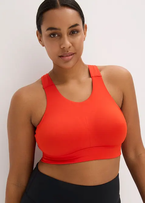 Reggiseno sportivo con spalline olimpioniche e leggero sostegno, bonprix