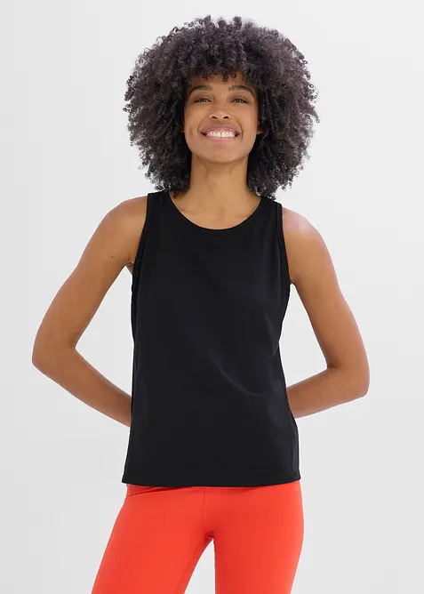 Top per sport ad asciugatura rapida (pacco da 2), bonprix