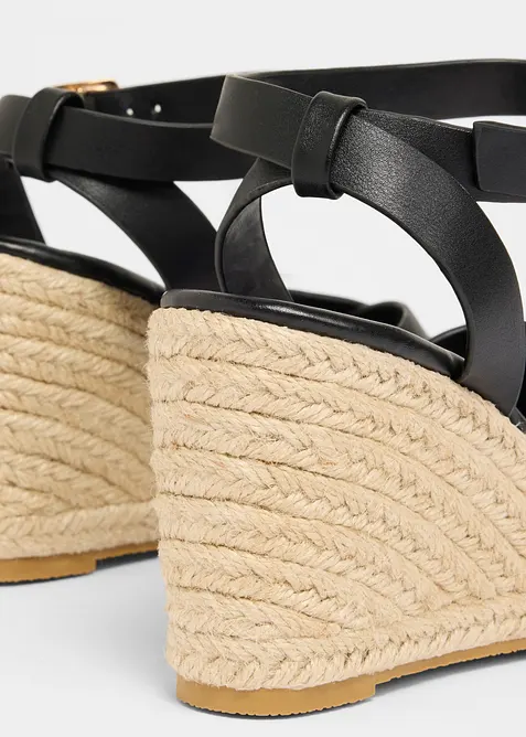 Sandali con zeppa effetto rafia, bonprix