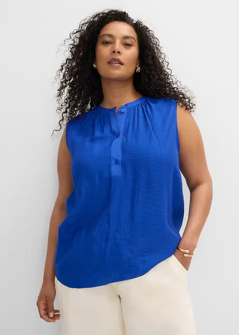 Top con collo alla coreana, bonprix
