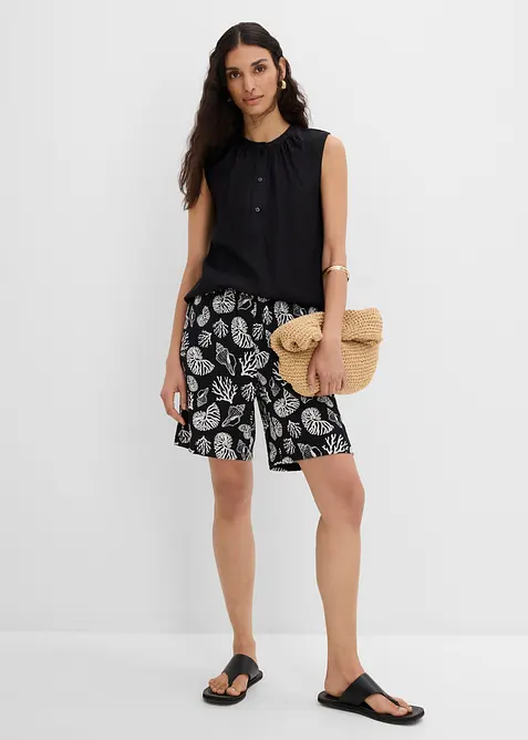 Top con collo alla coreana, bonprix