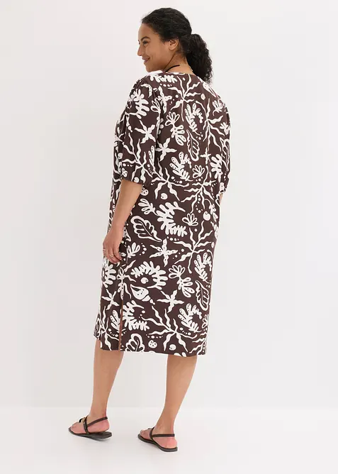 Abito midi in misto viscosa, bonprix