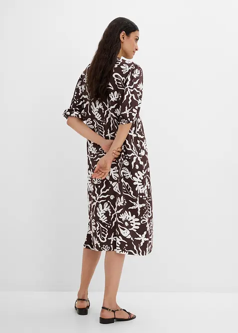 Abito midi in misto viscosa, bonprix