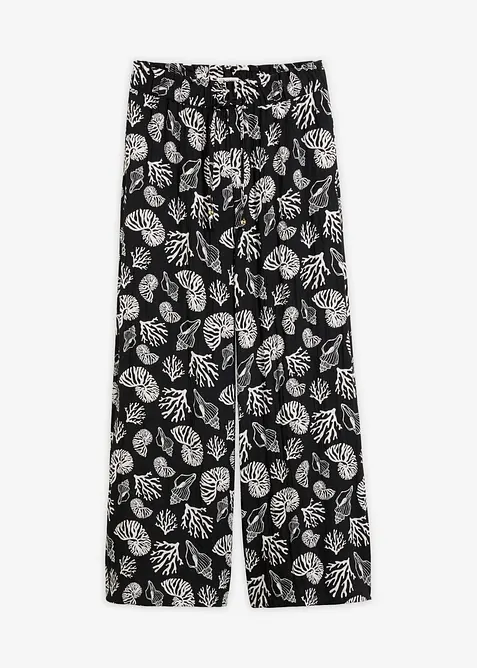 Pantaloni larghi in misto viscosa, bonprix