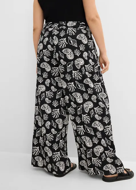 Pantaloni larghi in misto viscosa, bonprix