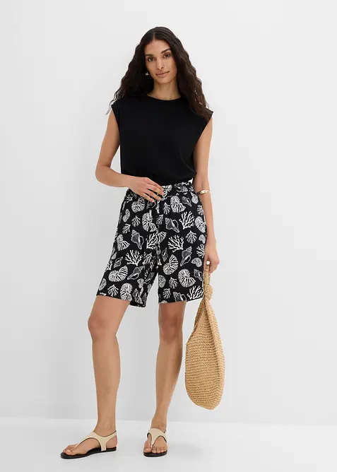 Shorts in misto viscosa con elastico in vita, bonprix