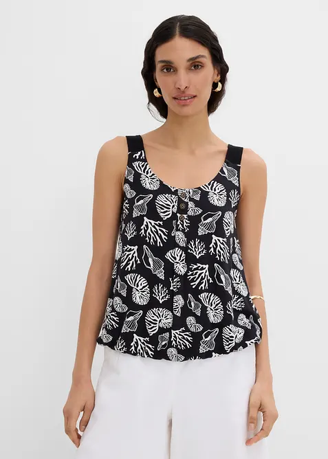 Top in misto viscosa, bonprix