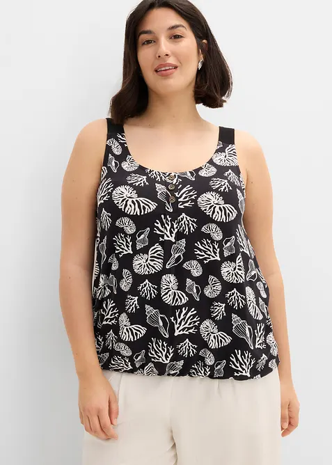 Top in misto viscosa, bonprix