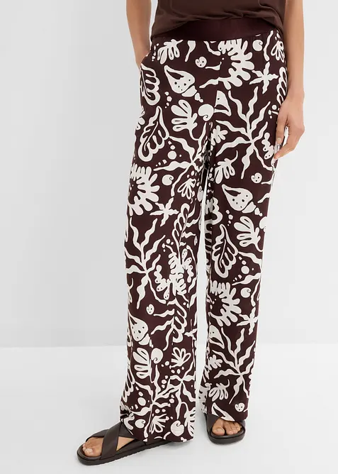 Pantaloni larghi in morbida viscosa, bonprix