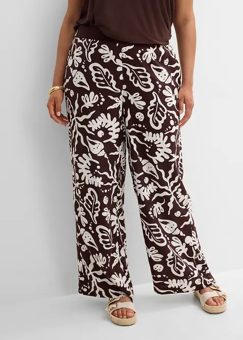 Pantaloni larghi in morbida viscosa, bonprix