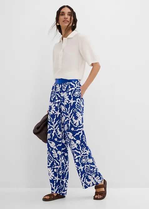Pantaloni larghi in morbida viscosa, bonprix