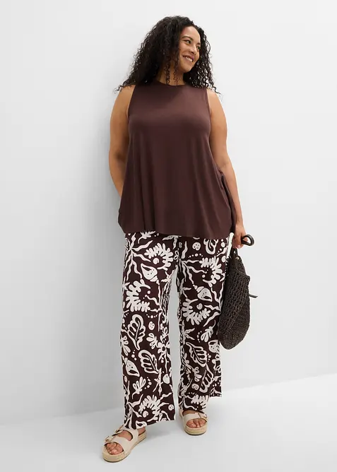 Pantaloni larghi in morbida viscosa, bonprix