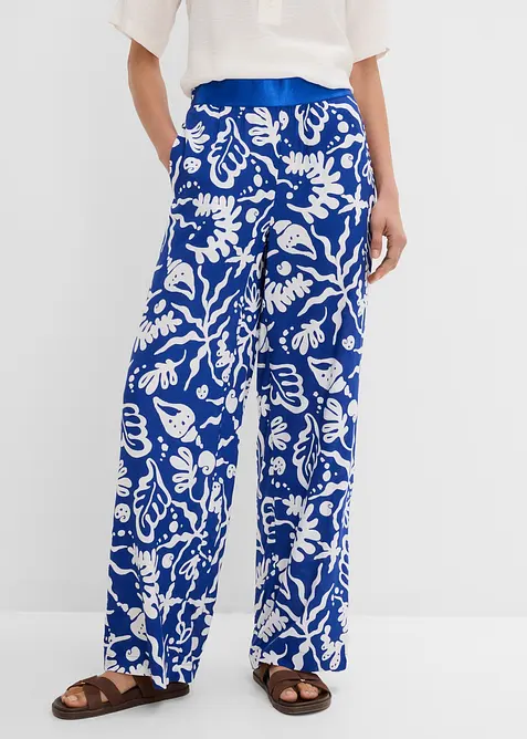 Pantaloni larghi in morbida viscosa, bonprix