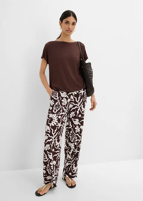T-shirt con viscosa fluida, bonprix