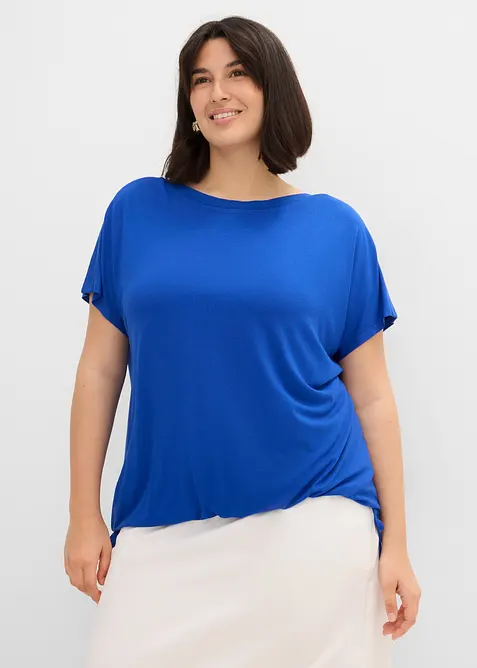 T-shirt con viscosa fluida, bonprix