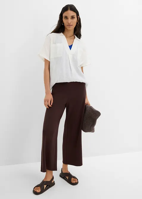 Pantaloni culotte in misto viscosa, bonprix
