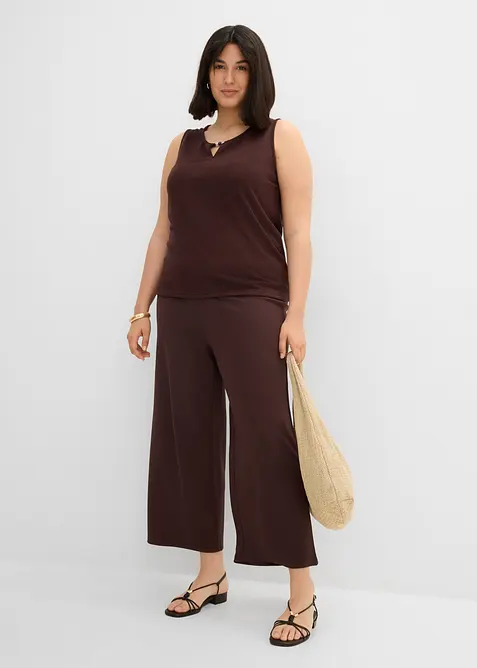 Pantaloni culotte in misto viscosa, bonprix