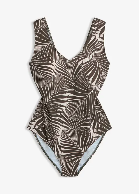 Costume intero con spalline larghe ed effetto modellante leggero, bonprix