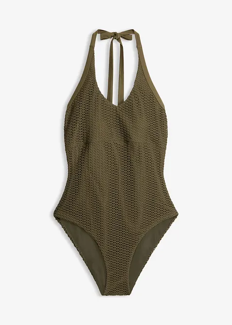 Costume intero effetto uncinetto all'americana, bonprix