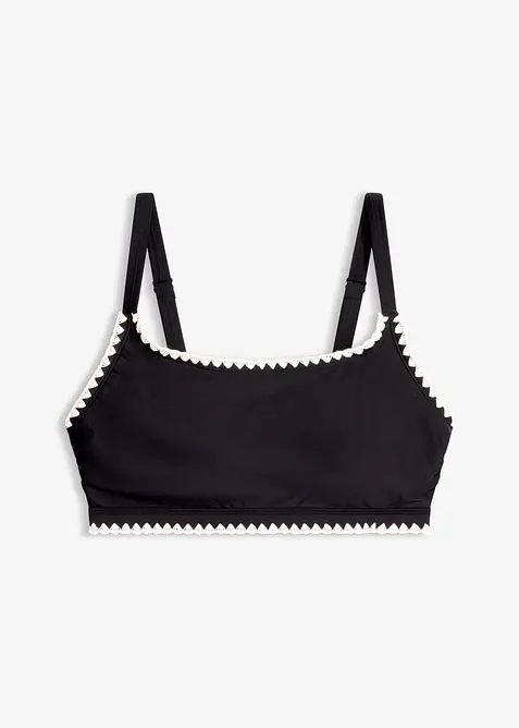 Reggiseno bikini a bustier con ricamo, bonprix
