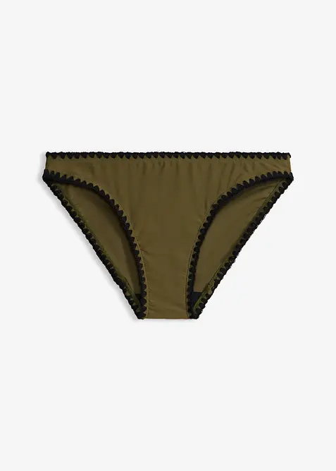 Slip per bikini con ricamo, bonprix