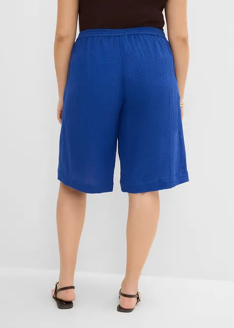 Bermuda in puro cotone con elastico in vita, bonprix