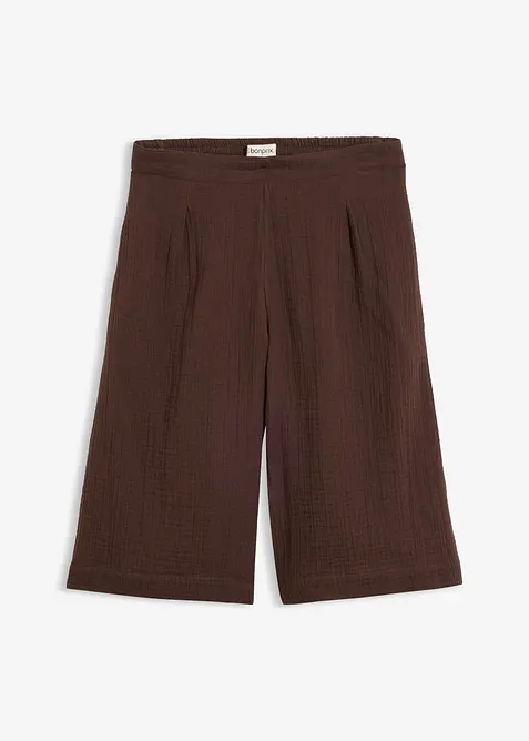 Bermuda in puro cotone con elastico in vita, bonprix