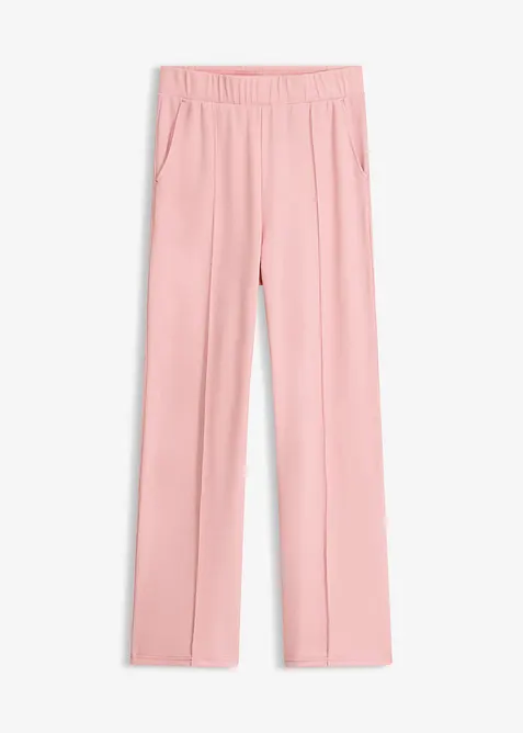 Pantaloni con elastico in vita in interlock robusto, bonprix