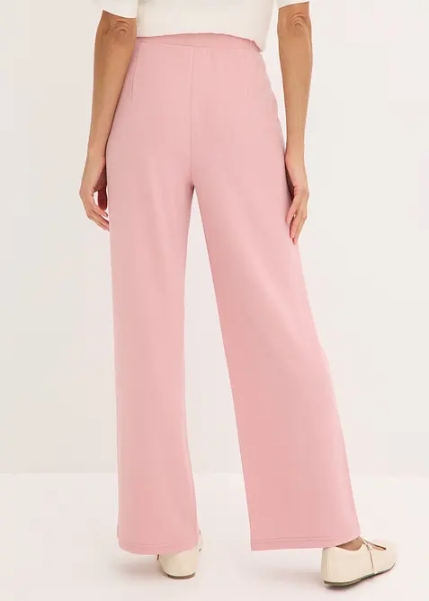 Pantaloni con elastico in vita in interlock robusto, bonprix