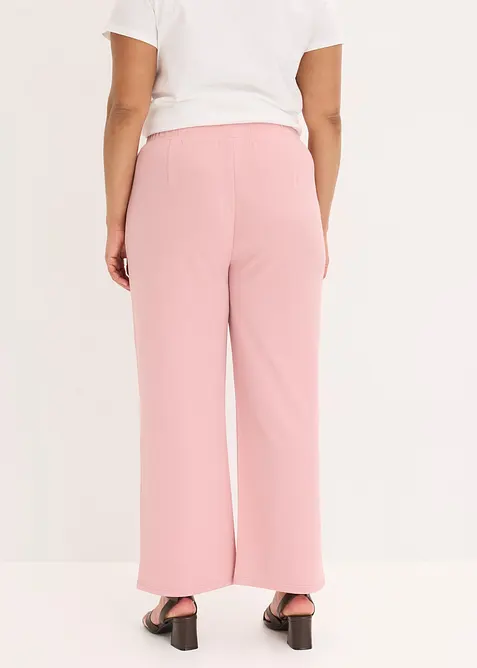 Pantaloni con elastico in vita in interlock robusto, bonprix