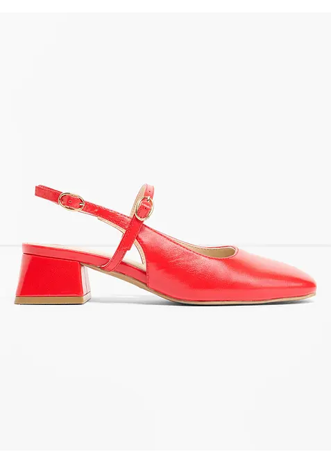D&eacute;collet&eacute; slingback con cinturini, bonprix