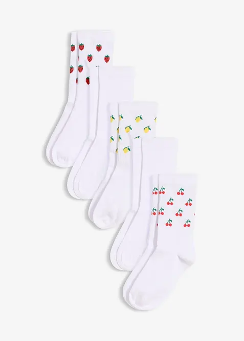 Calzini da tennis con cotone biologico (pacco da 5 paia), bonprix