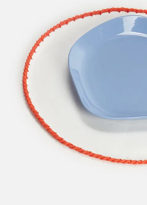 Tovagliette americane in cotone biologico con cordoncino (pacco da 2), bonprix