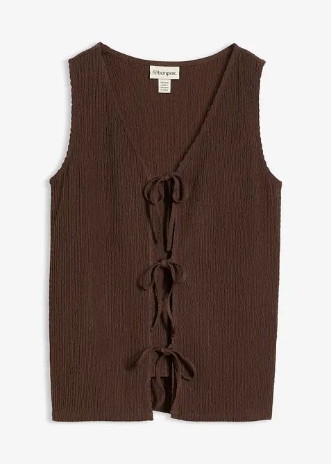 Top in tessuto strutturato, bonprix