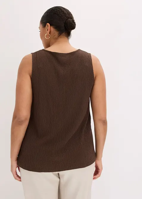 Top in tessuto strutturato, bonprix