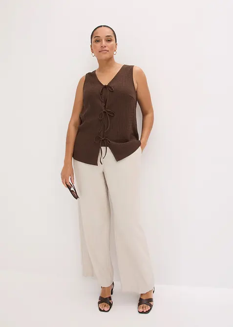 Top in tessuto strutturato, bonprix