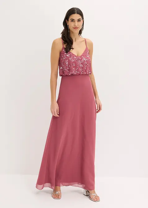 Abito da sera con ricami e paillettes, bonprix