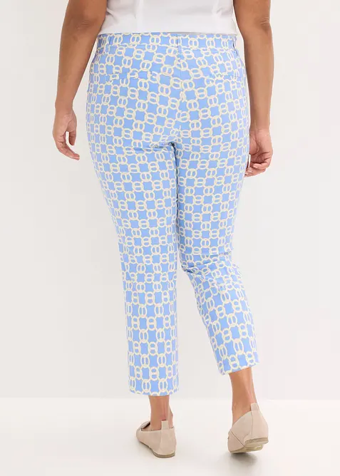 Pantaloni cropped in bengalina elasticizzata, bonprix