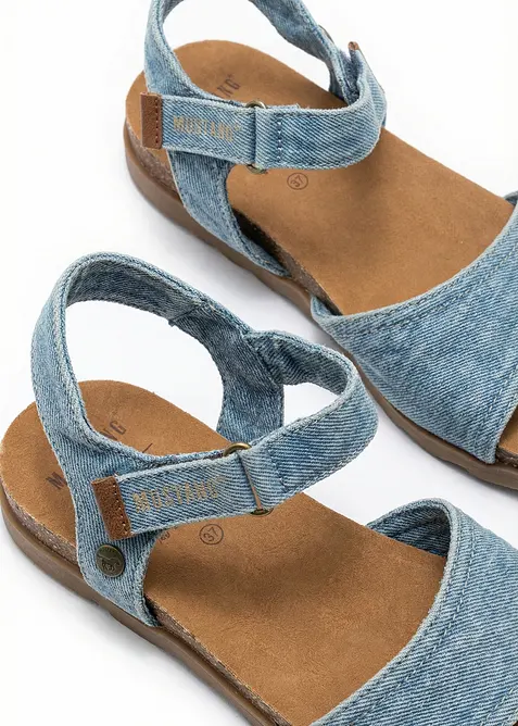 Sandali Mustang con finitura in denim, Mustang