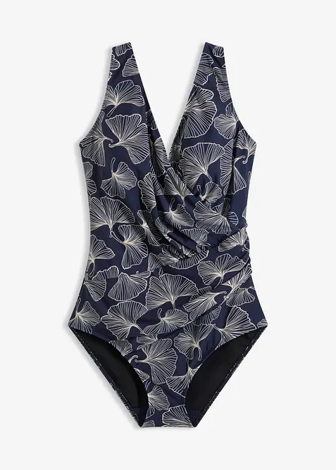 Costume intero incrociato con effetto modellante medio, bonprix