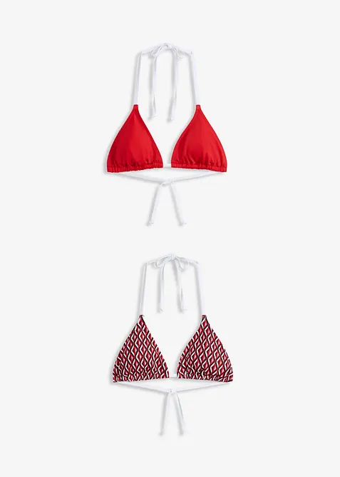 Reggiseno bikini a triangolo (pacco da 2), bonprix