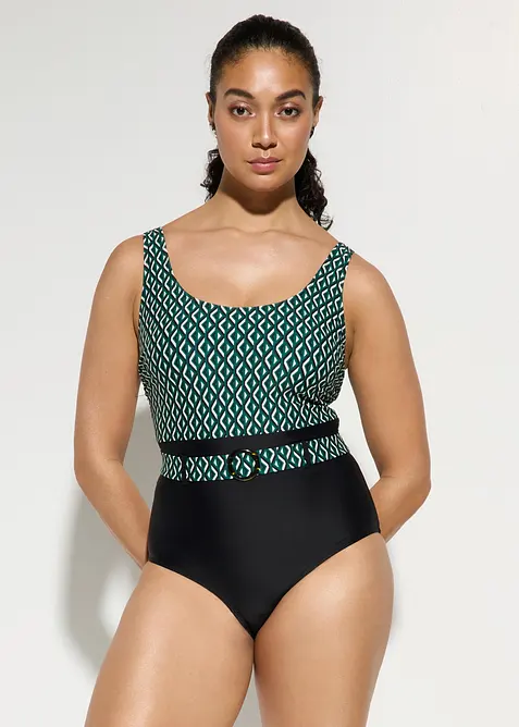 Costume intero con cintura ed effetto modellante medio, bonprix